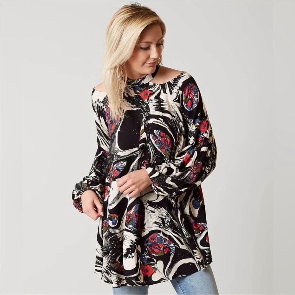 FREE PEOPLE Drift Away Tunic Dress Women's L